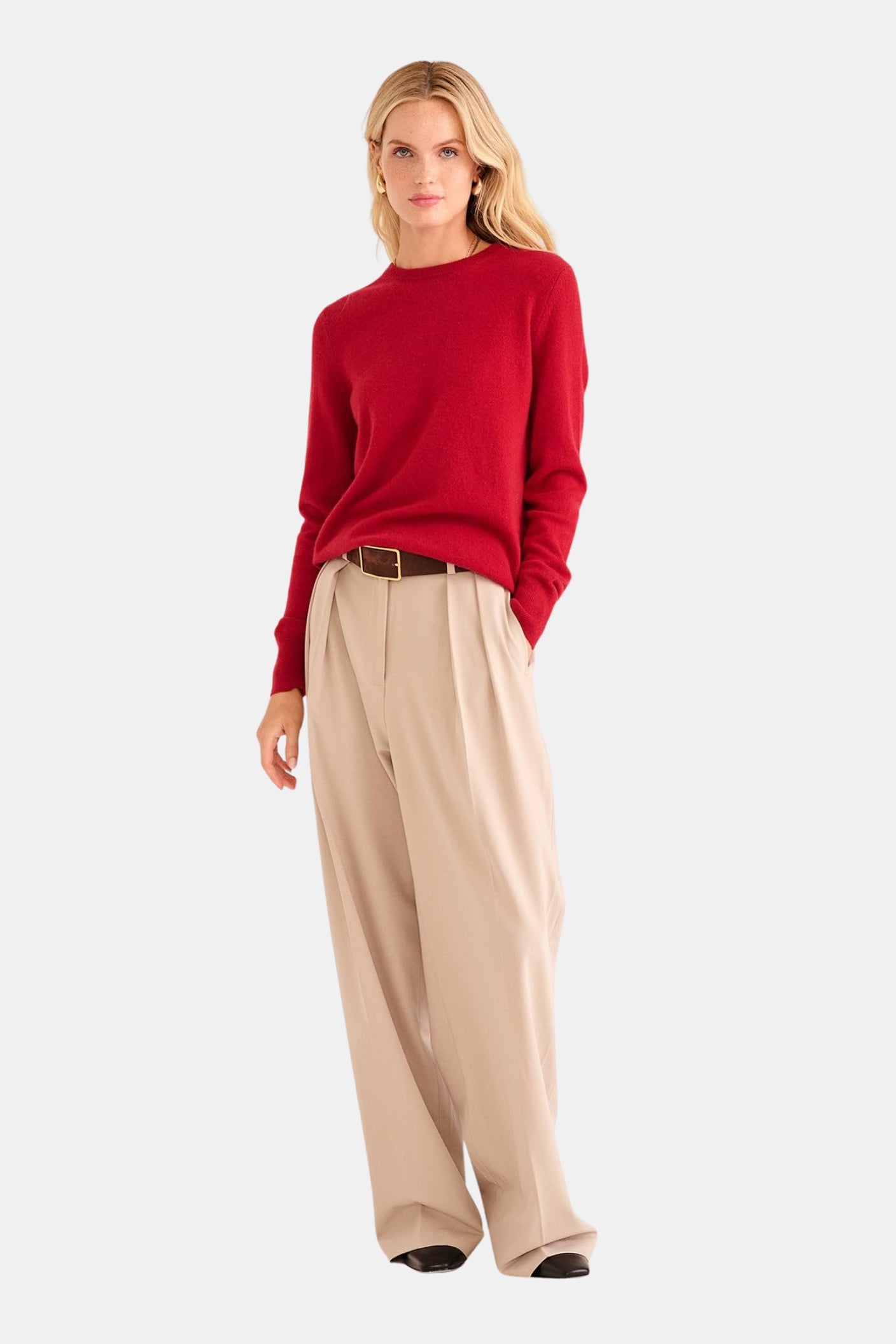 Mongolian Cashmere Crewneck Sweater