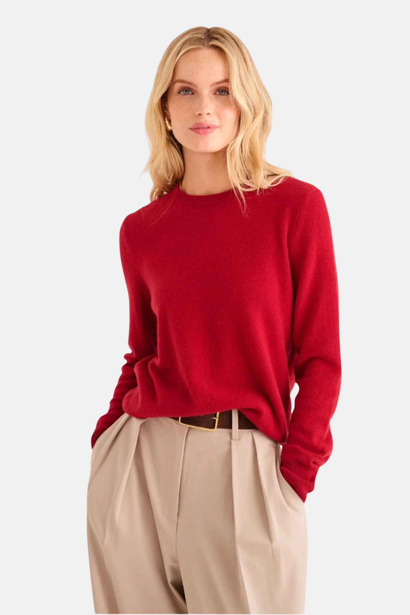 Mongolian Cashmere Crewneck Sweater