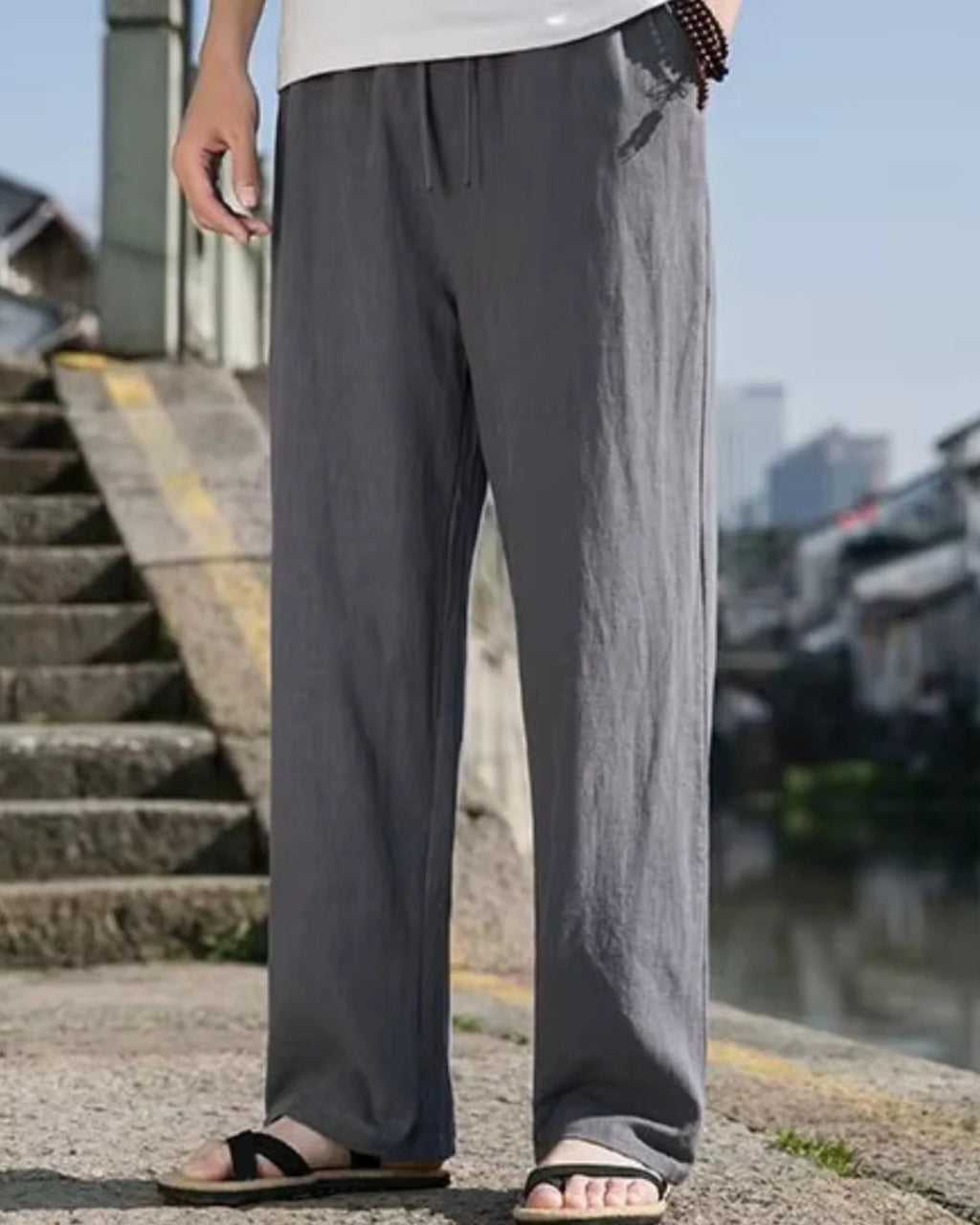 European Linen Relaxed Fit Pants