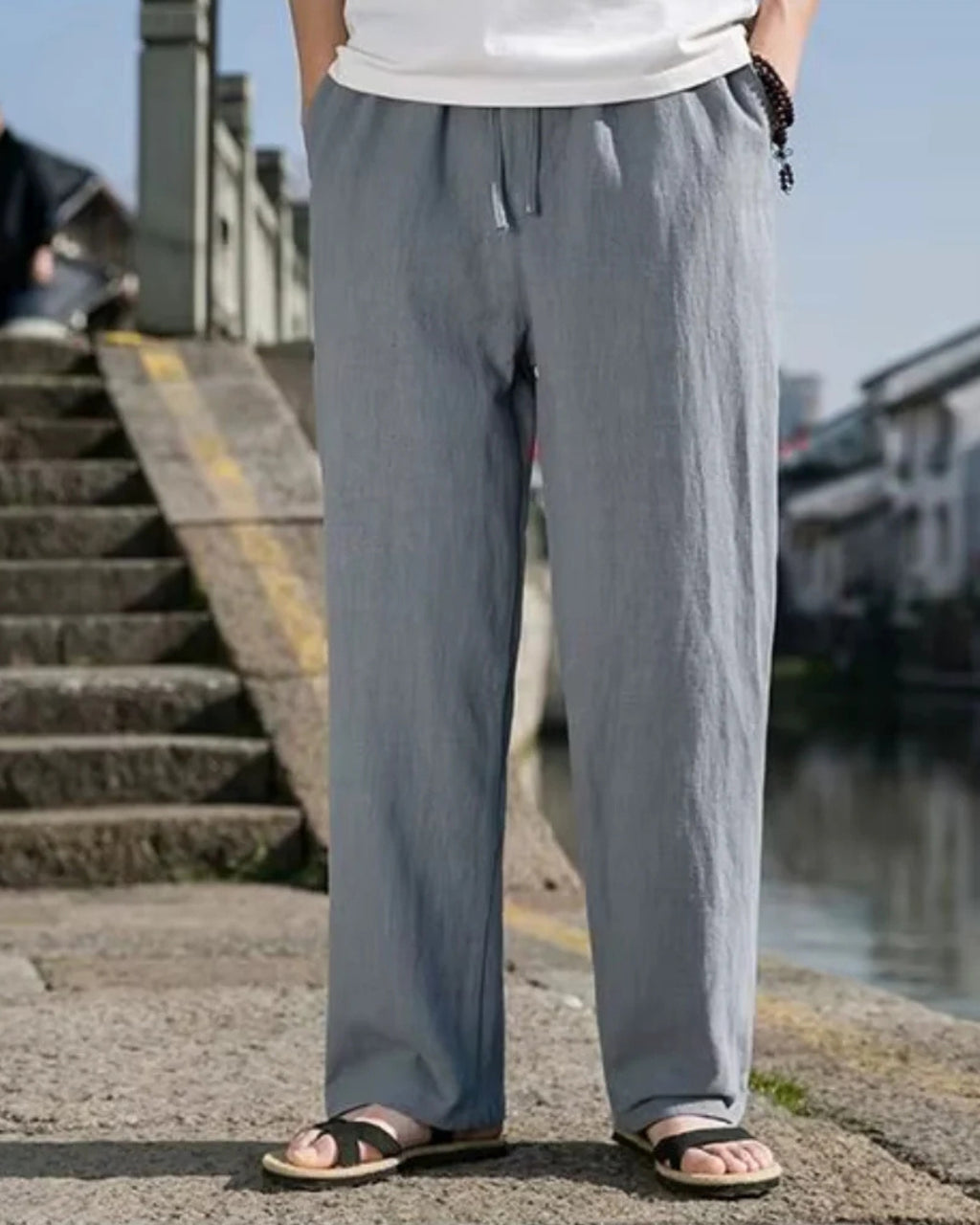 European Linen Relaxed Fit Pants