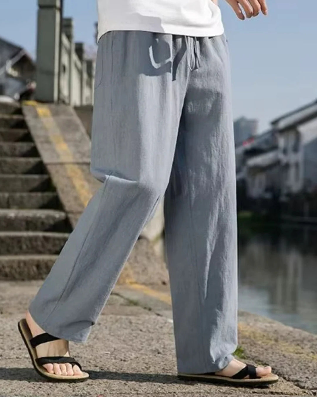 European Linen Relaxed Fit Pants