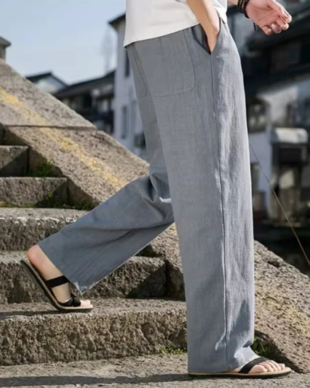 European Linen Relaxed Fit Pants