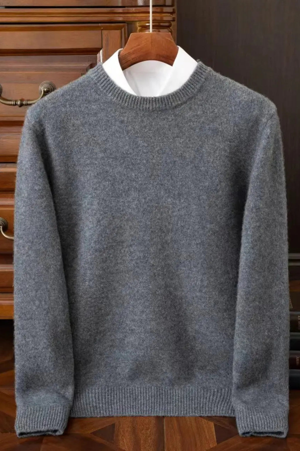 Mongolian Cashmere Crewneck Sweater