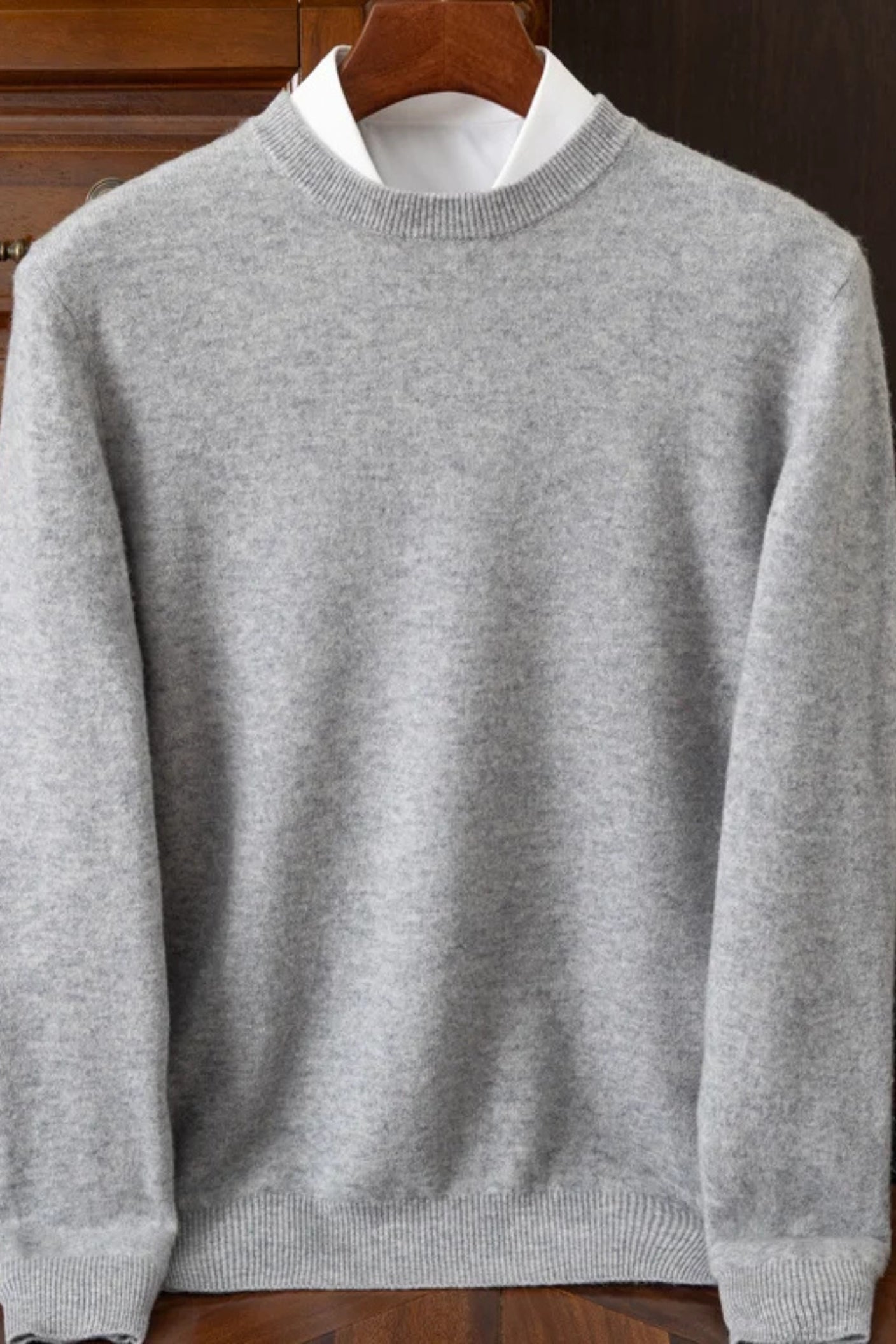 Mongolian Cashmere Crewneck Sweater