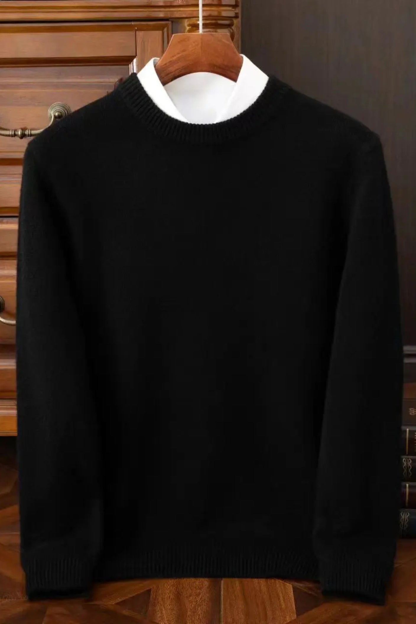 Mongolian Cashmere Crewneck Sweater