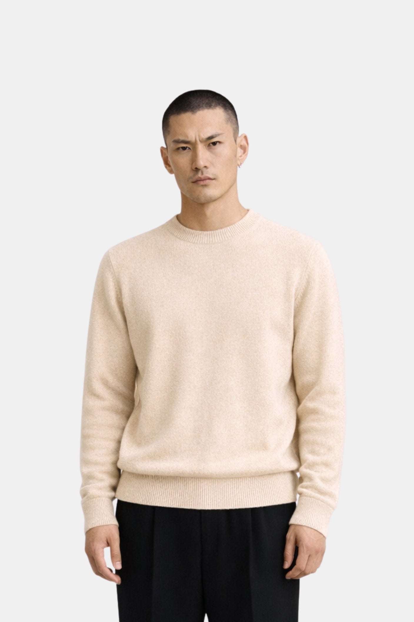 Mongolian Cashmere Crewneck Sweater