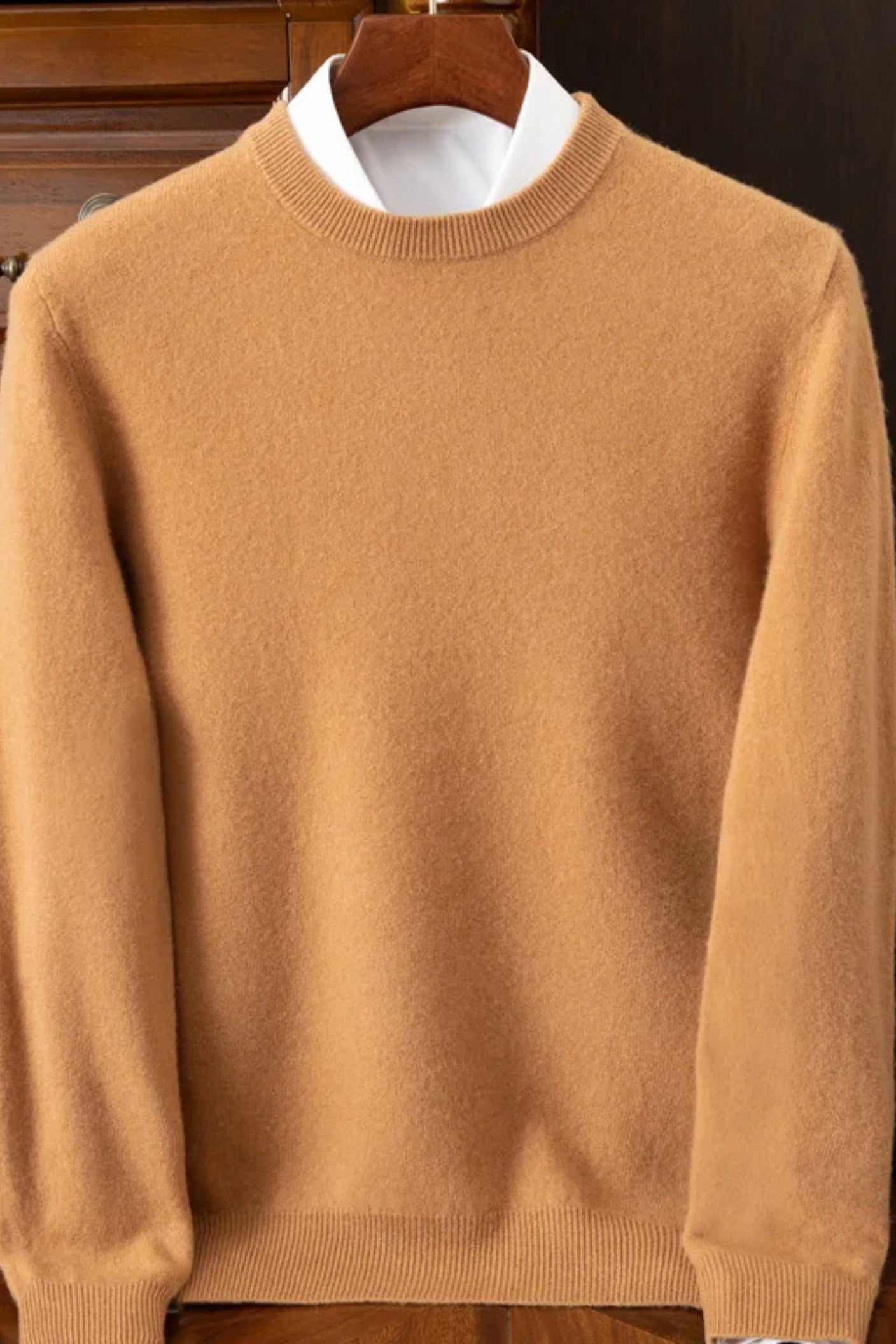 Mongolian Cashmere Crewneck Sweater