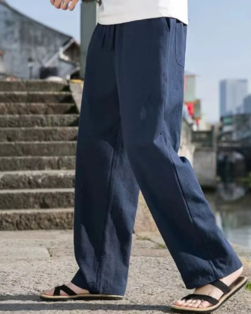 European Linen Relaxed Fit Pants