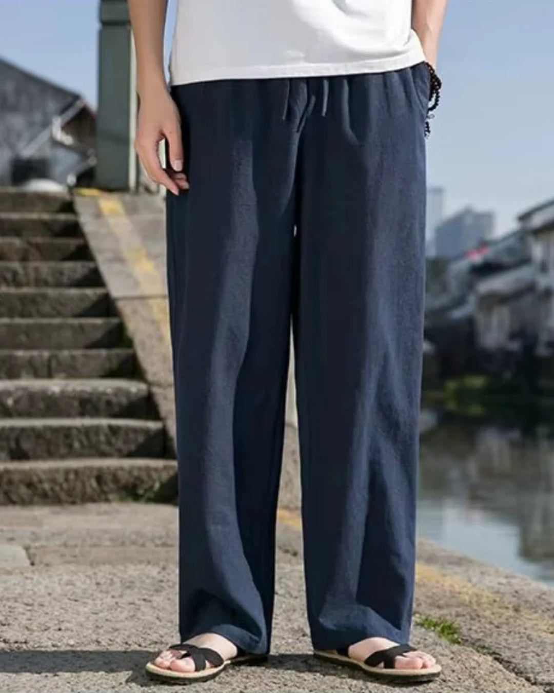 European Linen Relaxed Fit Pants
