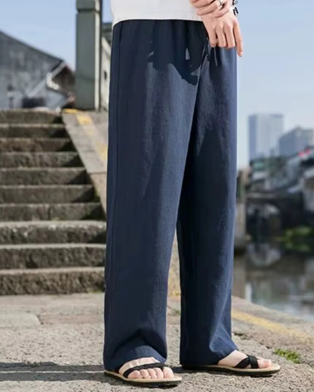 European Linen Relaxed Fit Pants