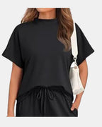 Relaxed Tee & Wide Leg Trouser Set