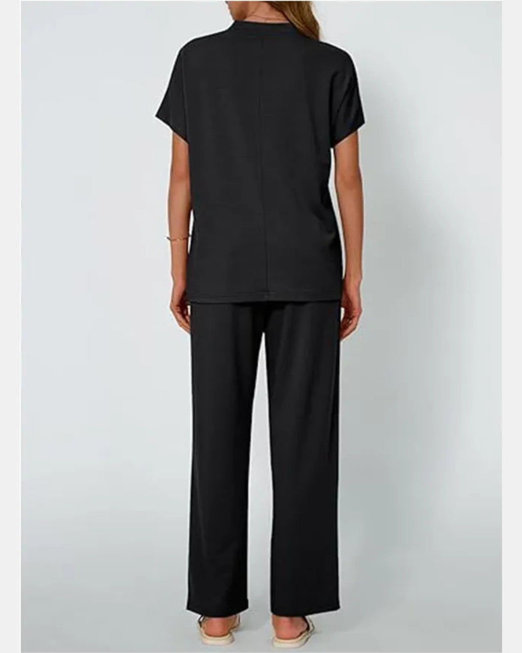Relaxed Tee & Wide Leg Trouser Set