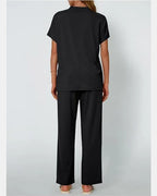 Relaxed Tee & Wide Leg Trouser Set