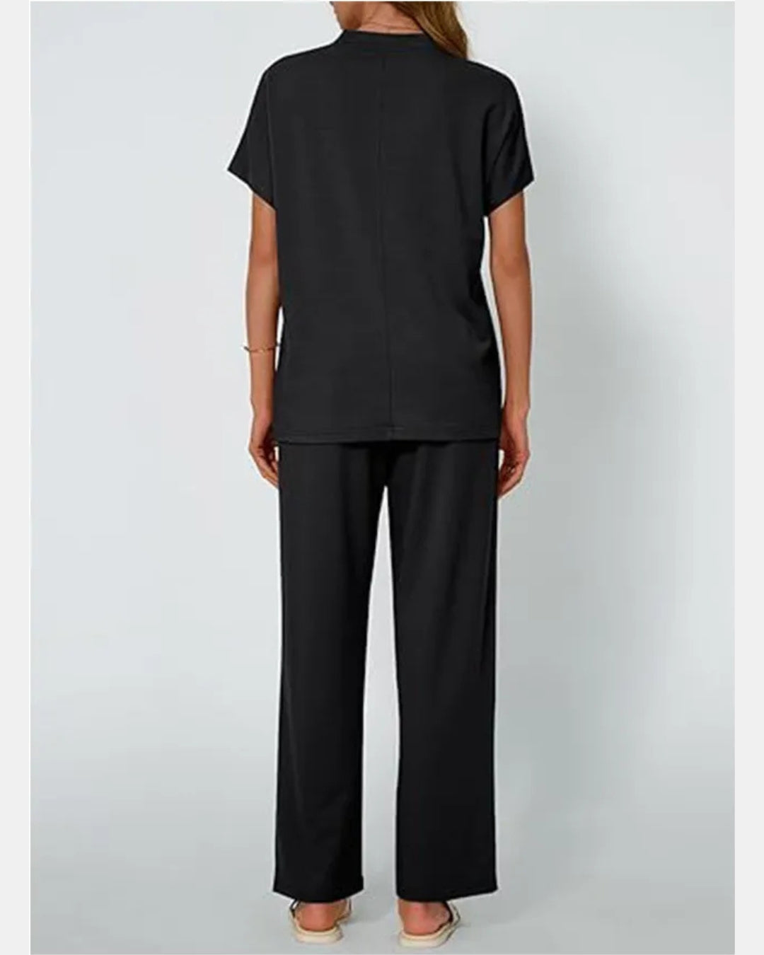 Relaxed Tee & Wide Leg Trouser Set