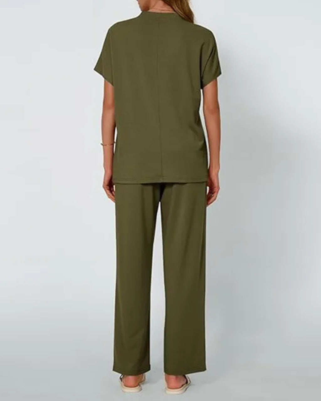 Relaxed Tee & Wide Leg Trouser Set