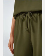 Relaxed Tee & Wide Leg Trouser Set