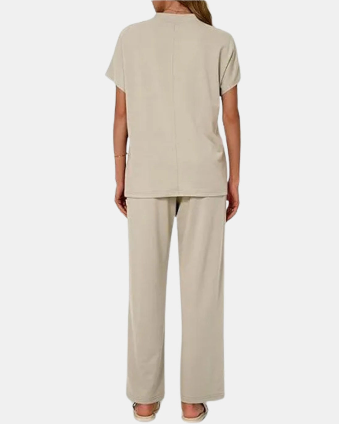 Relaxed Tee & Wide Leg Trouser Set