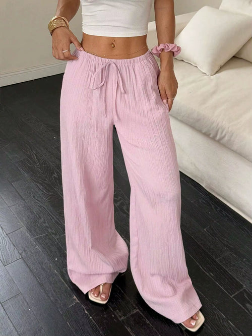 100% European Linen Wide Leg Pants