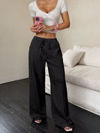 100% European Linen Wide Leg Pants