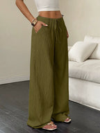 100% European Linen Wide Leg Pants