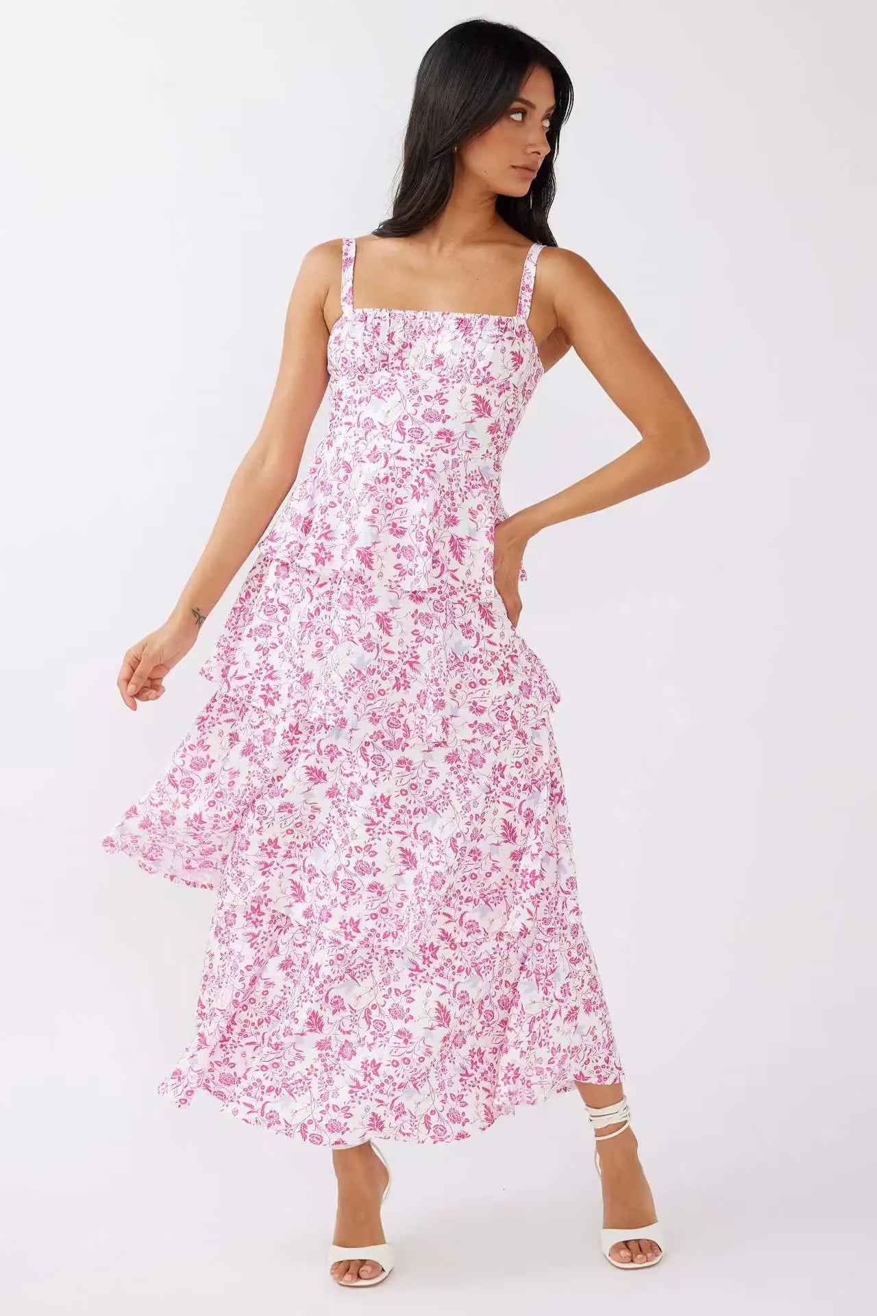 Floral Tiered Summer Dress