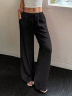 100% European Linen Wide Leg Pants