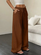100% European Linen Wide Leg Pants