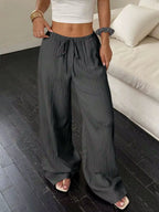100% European Linen Wide Leg Pants