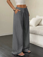 100% European Linen Wide Leg Pants