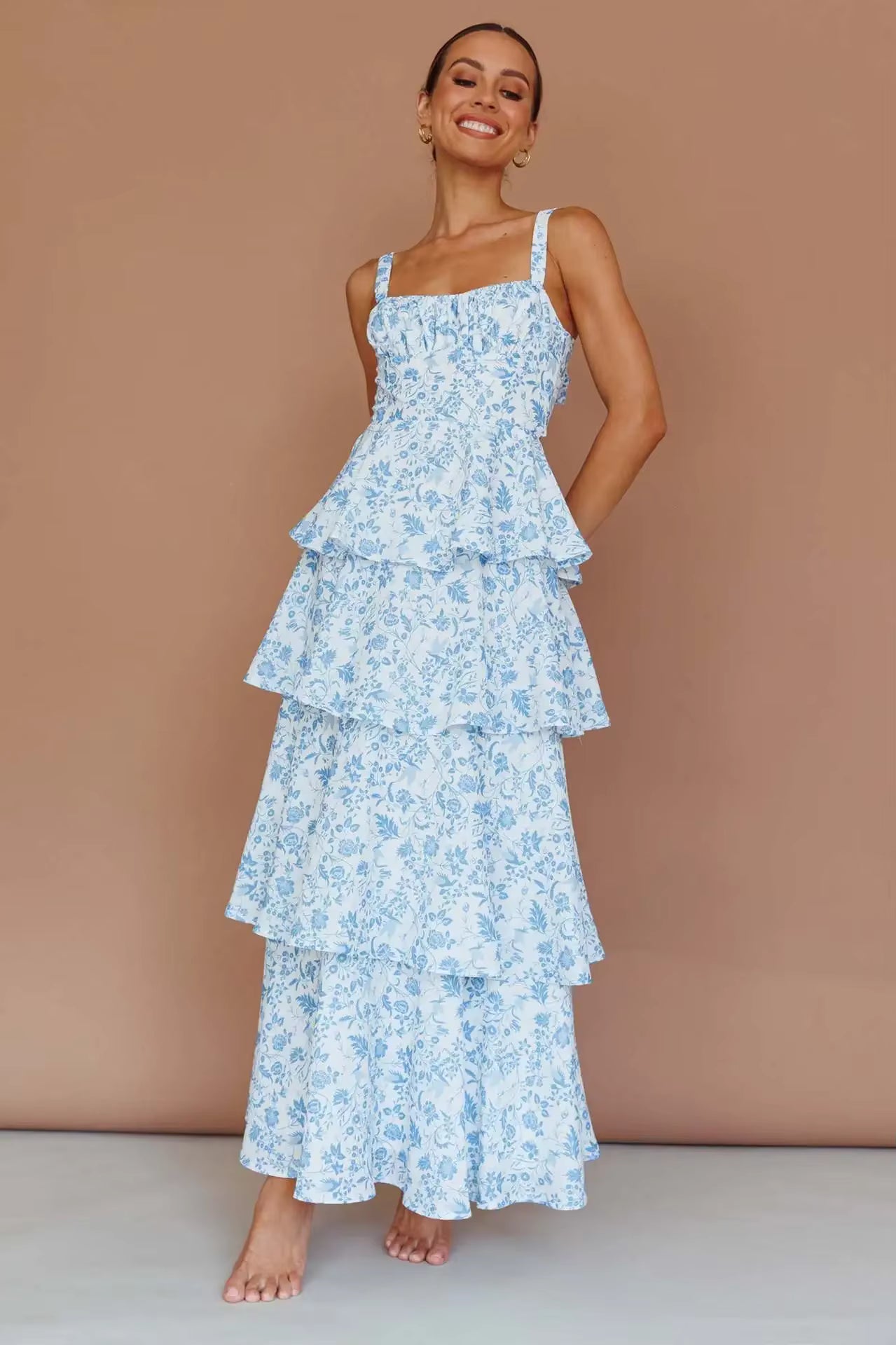 Floral Tiered Summer Dress