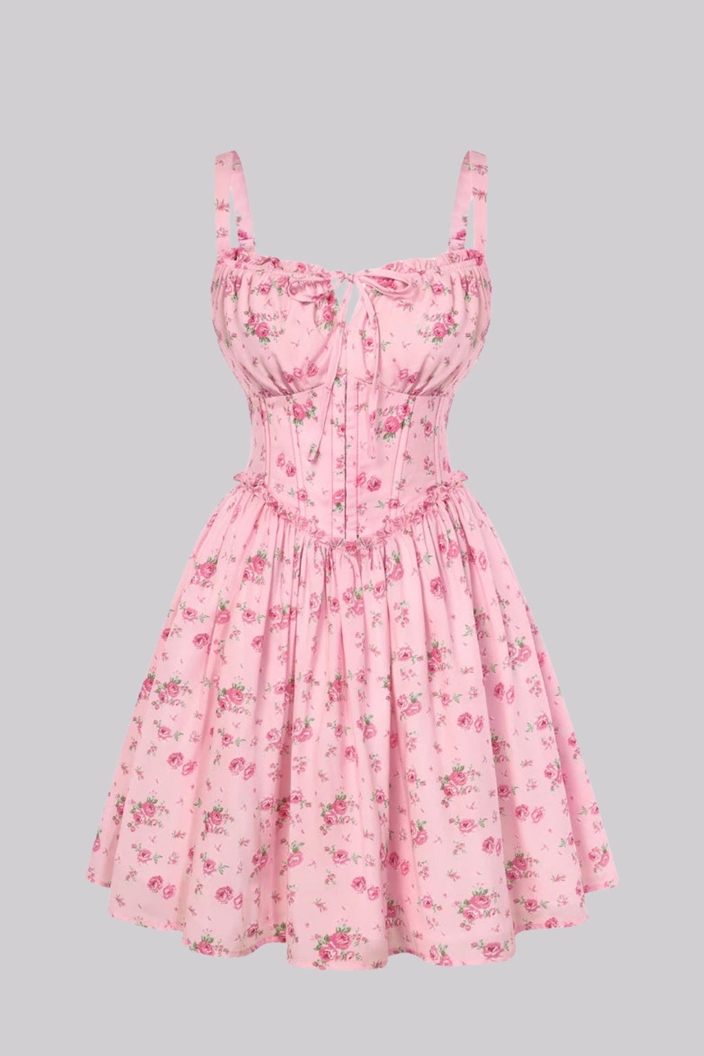 Camille Floral Chiffon Mini Dress