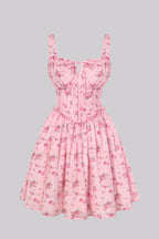 Camille Floral Chiffon Mini Dress