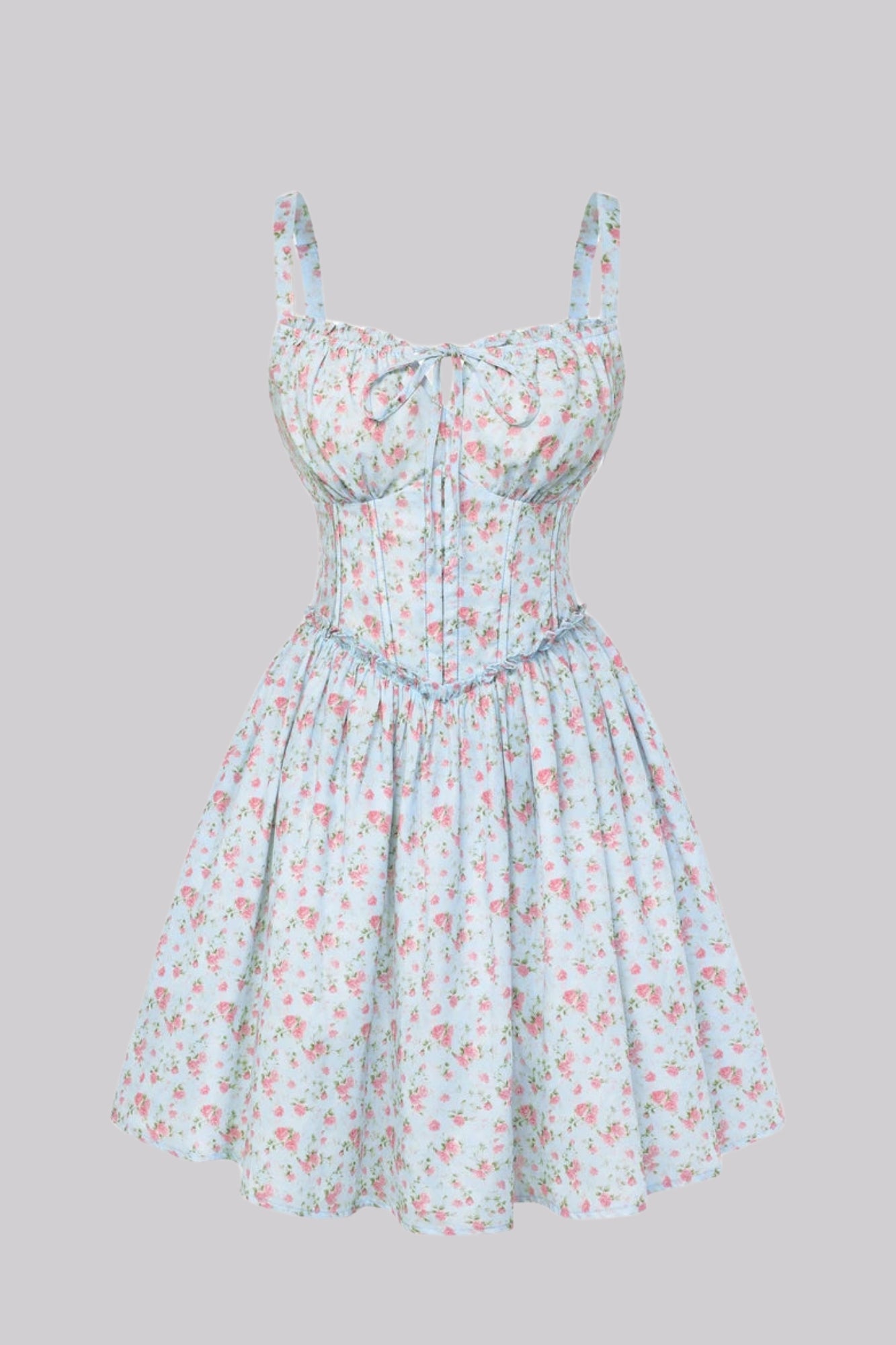 Camille Floral Chiffon Mini Dress