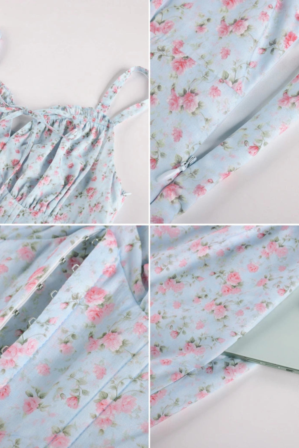 Camille Floral Chiffon Mini Dress