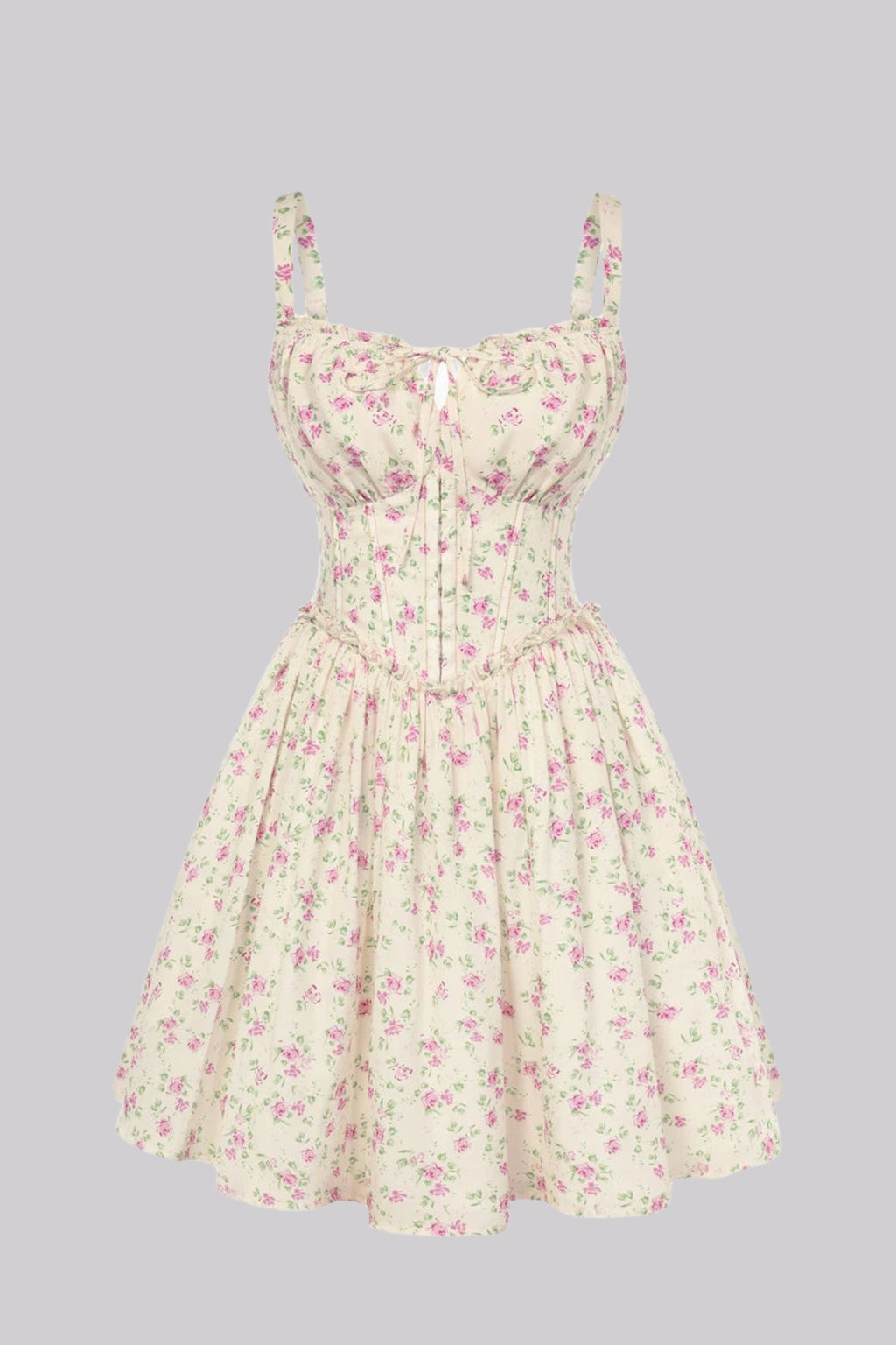 Camille Floral Chiffon Mini Dress