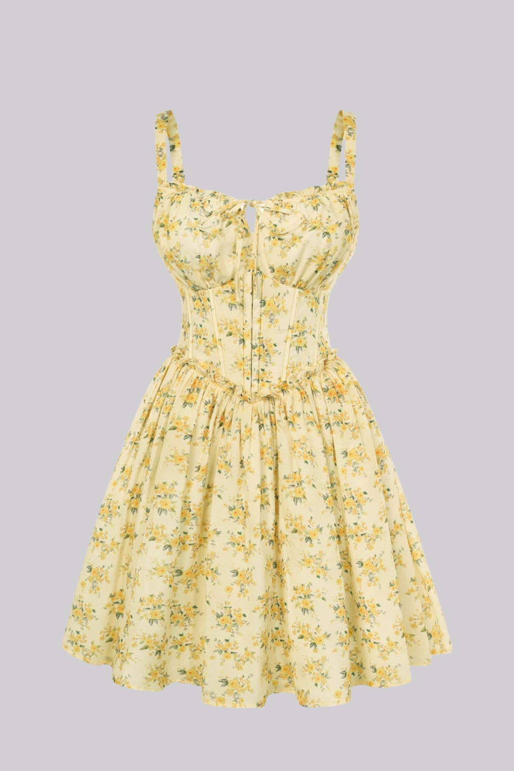 Camille Floral Chiffon Mini Dress
