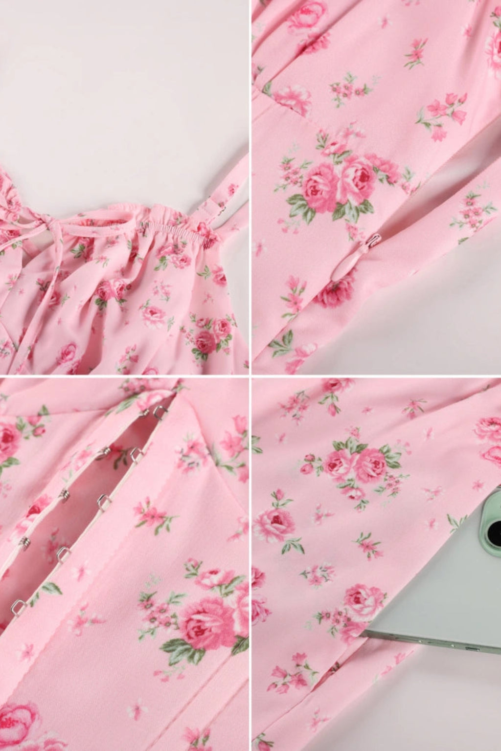 Camille Floral Chiffon Mini Dress