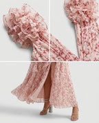 Isabella Floral V-Neck Maxi Dress