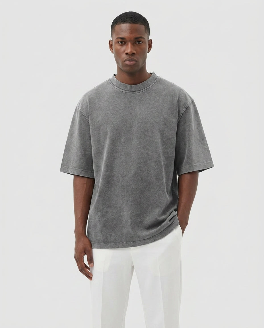 Men's Vintage Washed Oversized Tee – Sowaz