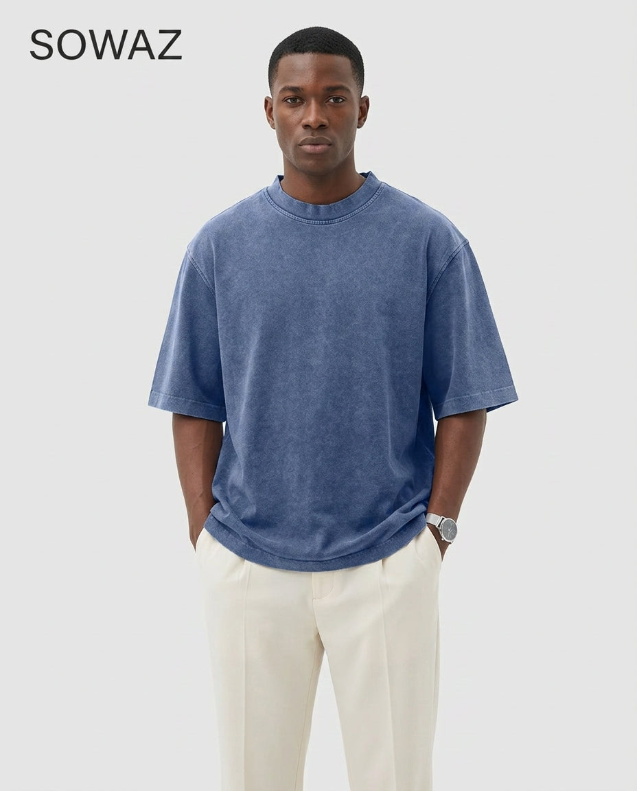 Men's Vintage Washed Oversized Tee
