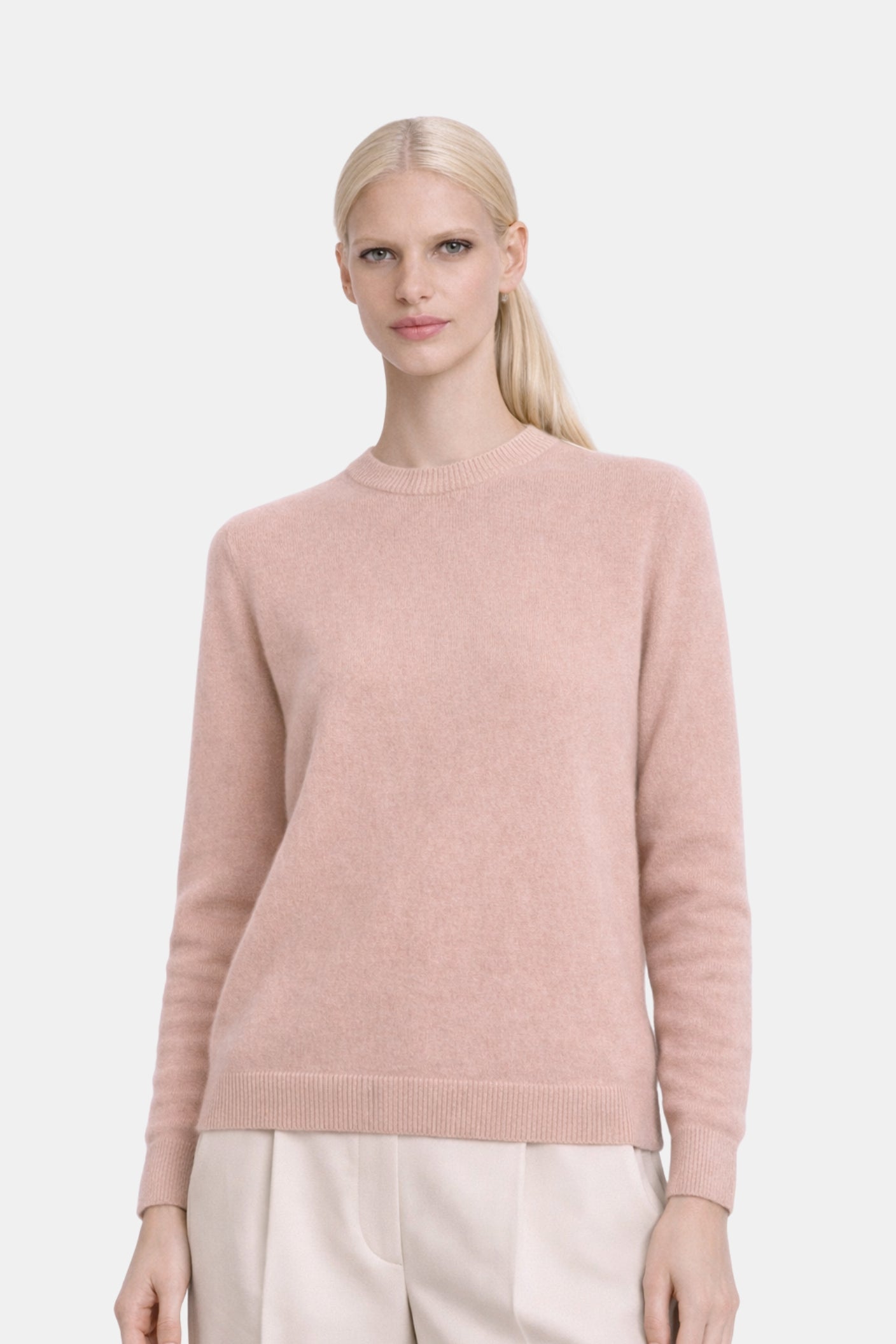 Mongolian Cashmere Crewneck Sweater
