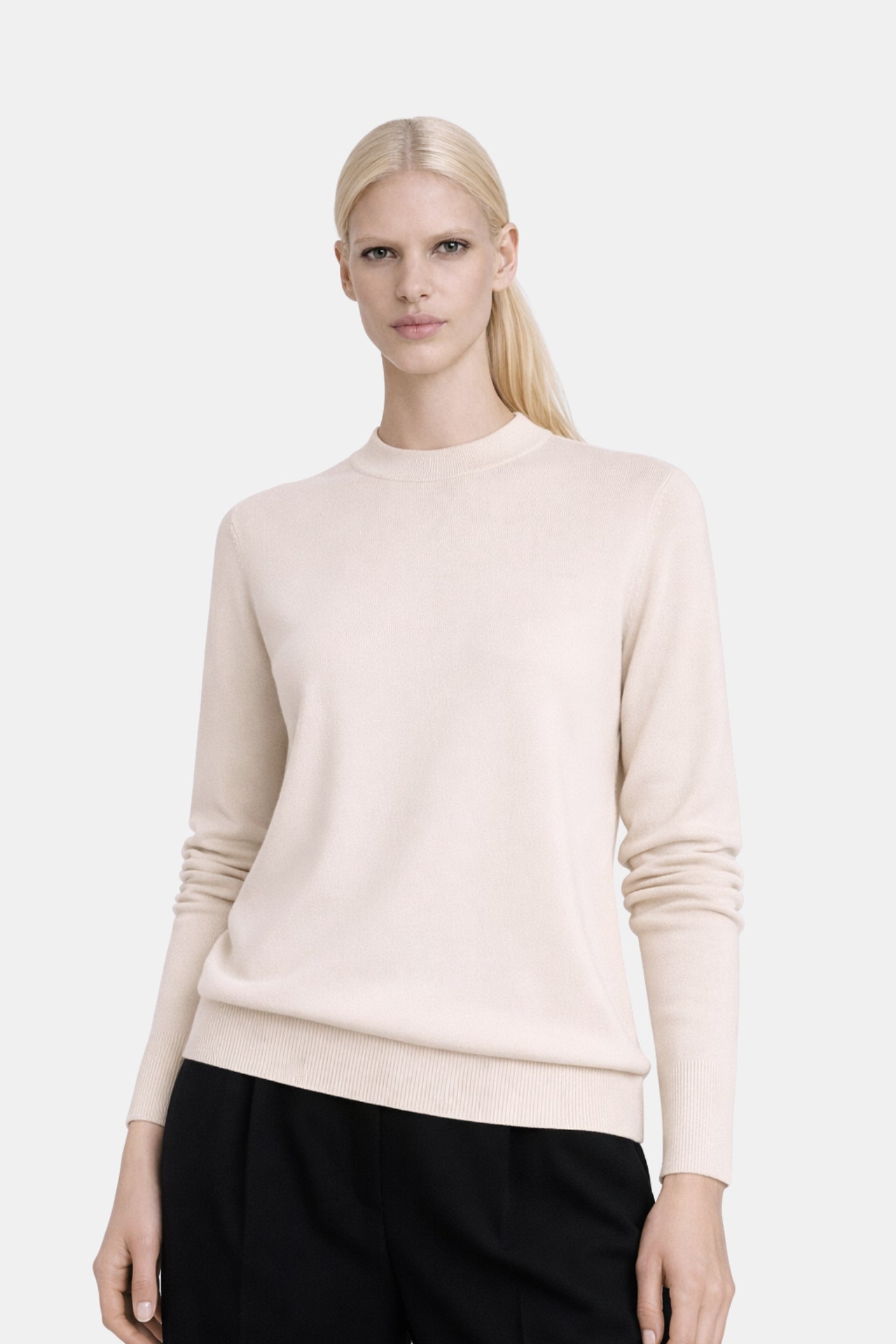 Mongolian Cashmere Crewneck Sweater