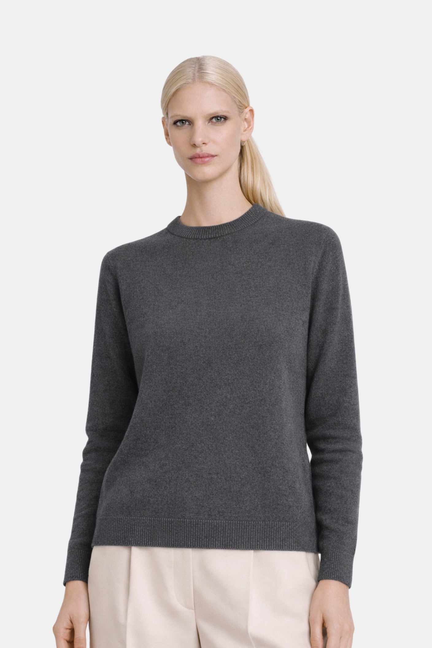 Mongolian Cashmere Crewneck Sweater