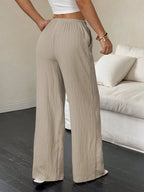 100% European Linen Wide Leg Pants