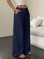 100% European Linen Wide Leg Pants