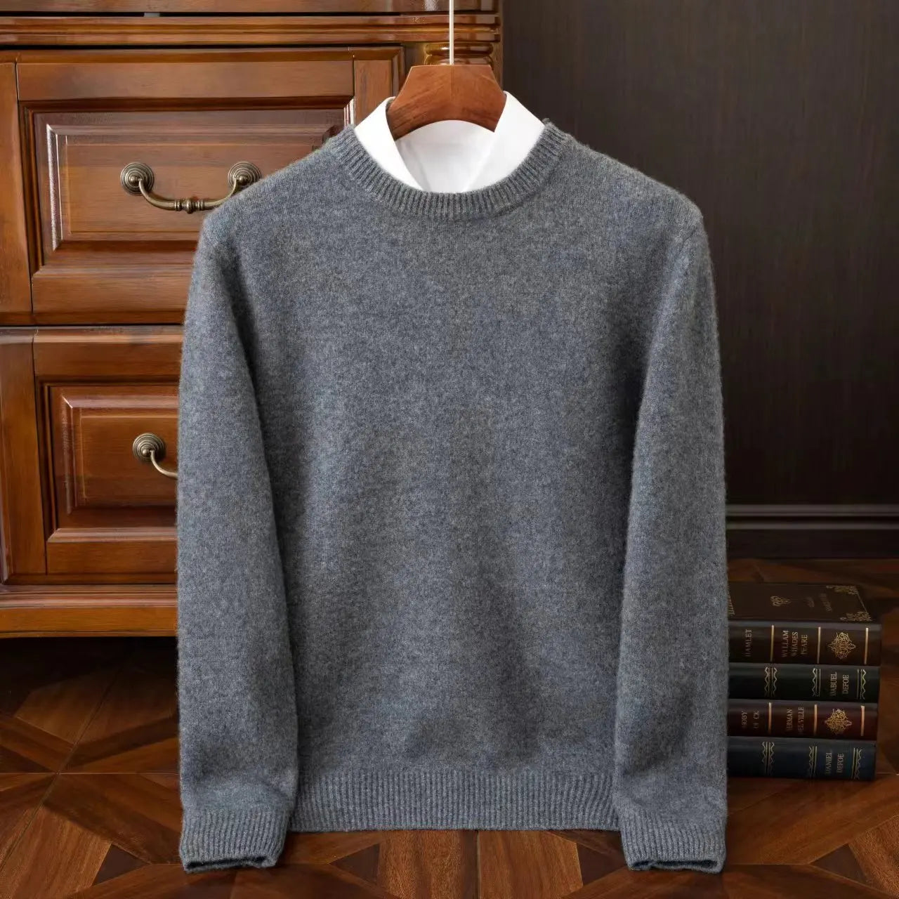 Mongolian Cashmere Crewneck Sweater
