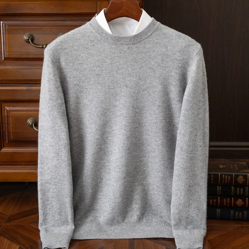 Mongolian Cashmere Crewneck Sweater