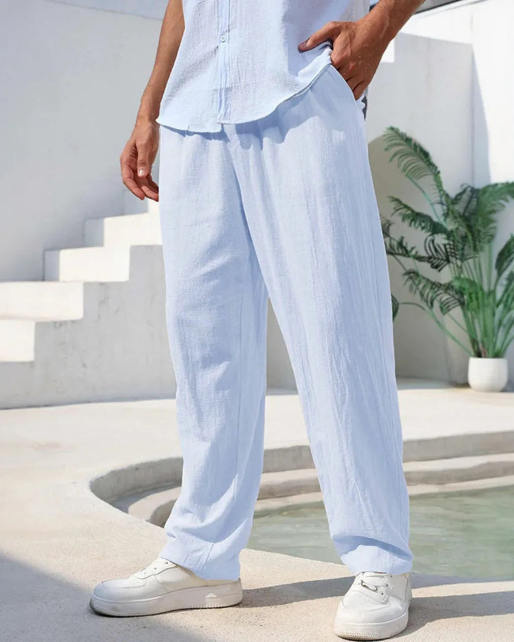 European Linen Relaxed Fit Pants