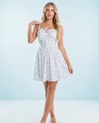 Camille Floral Chiffon Mini Dress