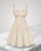 Camille Floral Chiffon Mini Dress